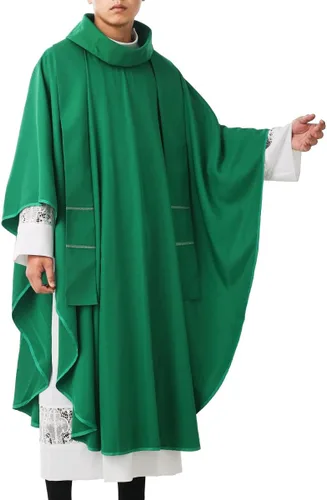 Vista 3 de BLESSUME Esperanza/Espíritu Iglesia Sacerdotes Sólidos Casulla Misas Vestiduras