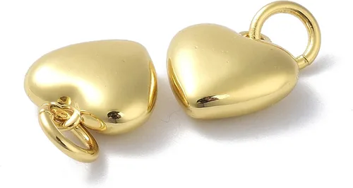 Vista 4 de UR URLifeHall 10 dijes de galletas de la fortuna, chapados en oro de 18 quilates y latón para hacer aretes, collares y pulseras