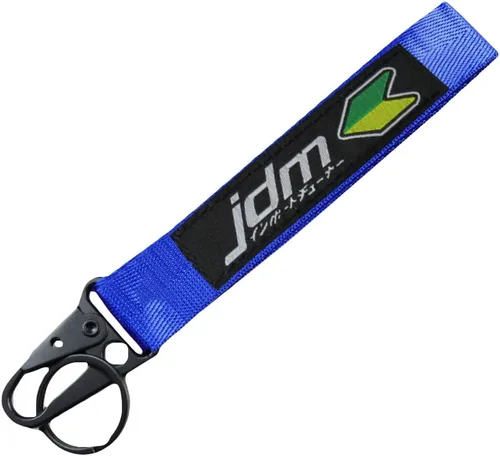 Vista 9 de Q1-TECH, llavero bordado etiqueta de automóvil motor de automóvil, grillete compatible con llavero JDM AS F#CK JAF