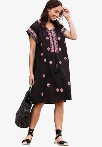 Vista 6 de ellos Vestido Playa Shift para mujer, talla grande