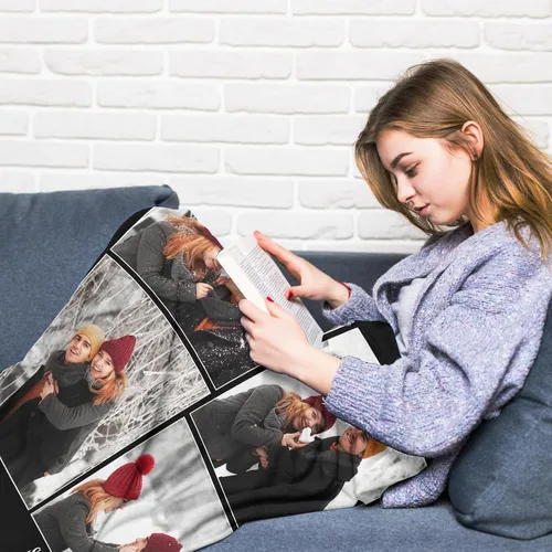 Vista 78 de Manta personalizada con imagen, manta personalizada con texto de fotos, manta de fotos personalizada para amiga, mamá y papá, regalos personalizados