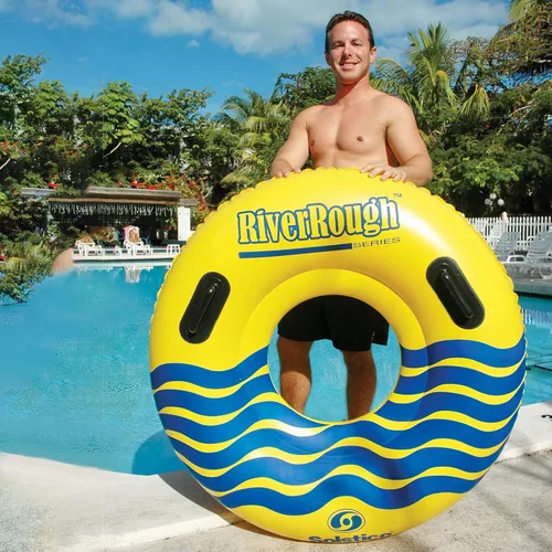 Vista 5 de Tubo inflable para anillo de piscina con asas - 48 pulgadas