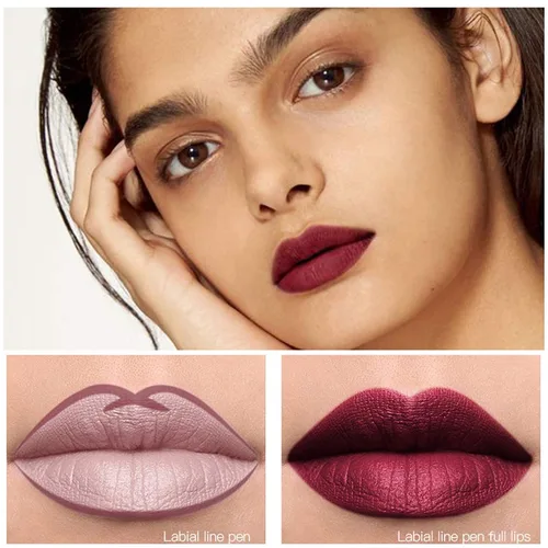 Vista 11 de DC-BEAUTIFUL Juego de 18 delineadores de labios con 2 sacapuntas, delineadores de labios impermeables y suaves de primera calidad, delineadores
