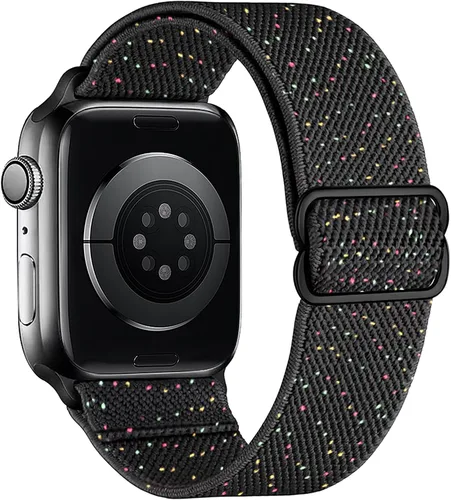 Vista 8 de Correas elásticas de nailon compatibles con Apple Watch de 1.496 pulgadas, 1.575 pulgadas, 1.614 pulgadas, 1.654 pulgadas, 1.732 pulgadas, 1.732