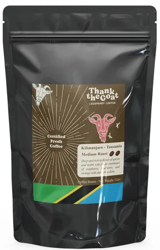 Vista 7 de Thank the Goat Made to Order Granos de café gourmet, recién tostados, tostado medio de Huila, Colombia, 12 oz.