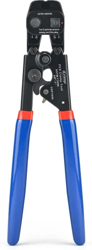 Vista 9 de iCrimp Herramienta de trinquete PEX con función de extracción para abrazadera de acero inoxidable de 3/8 pulgadas, 1/2 pulgadas, 3/4 pulgadas, 1