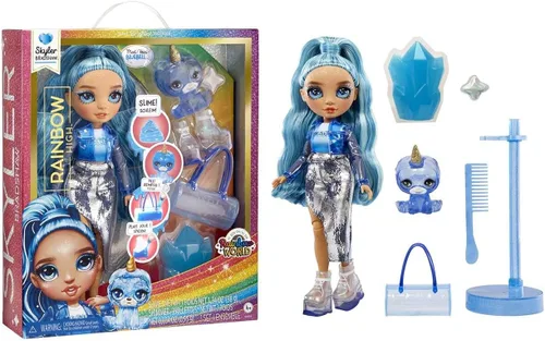 Vista 7 de RAINBOW HIGH Muñeca de moda con kit de slime y mascota - Amaya (arcoíris) - Muñeca centelleante de 11.0 in con ciervos con purpurina para bricolaje