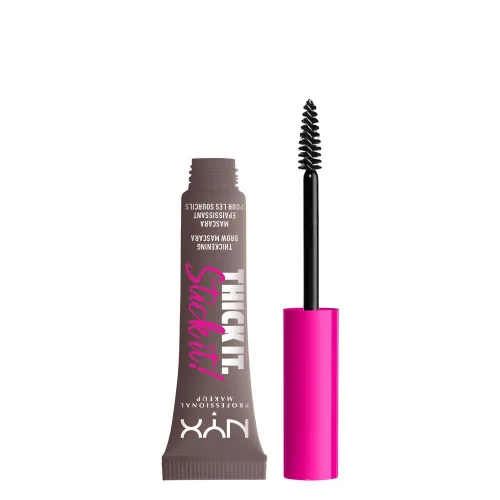 Vista 7 de NYX PROFESSIONAL MAKEUP Thick It Stick It Máscara Engrosante para Cejas, Gel para Cejas - Taupe