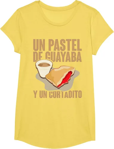 Vista 81 de Funny Cuban Coffee Guayaba Guava Breakfast T Shirt T-Shirt Asphalt Grey