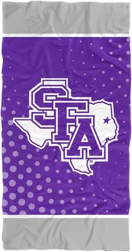 Vista 140 de LOGOVISION Manta Abilene Christian University, 30x60 Logo Dots CottonFront/PolyBackBeachTowel