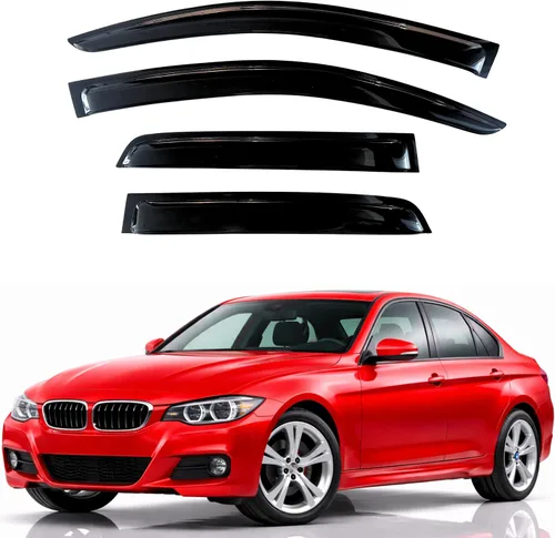 Vista 97 de KPY Moldura deflectora de viento con protección contra la lluvia compatible con Mazda CX-3 2016-2021 (CX3), 4 unidades, para ventana lateral