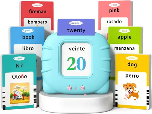 Vista 10 de Kidzdo - Juguetes de terapia del habla de bolsillo para niños pequeños - 254 palabras visuales parlantes con música, juguetes Montessori, juguetes