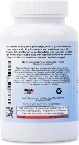 Vista 3 de Good State Berberina HCL 400mg, 120 Cápsulas Vegetarianas