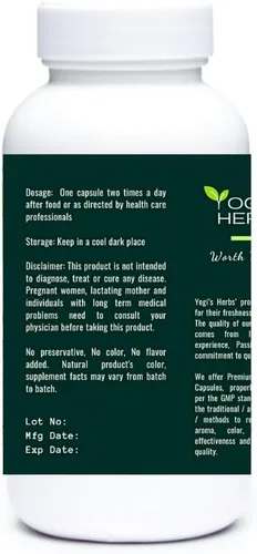 Vista 2 de YOGIS HERBS Moringa & Curry Leaf Capsules - 90 Vegan Capsules Energy, Iron & Plant-Based Protein Supplement