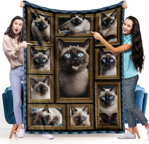 Vista 10 de Manta de gato negro, regalos para mujeres y hombres, acogedora manta suave y mullida para sofá, cama, viajes, manta ligera de franela de felpa