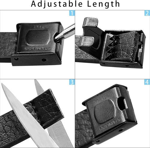 Vista 5 de Morse Code - Pulsera de cuero para hombre, con grabado de código secreto para novio, padre, esposo, para él, pulsera con mensaje oculto