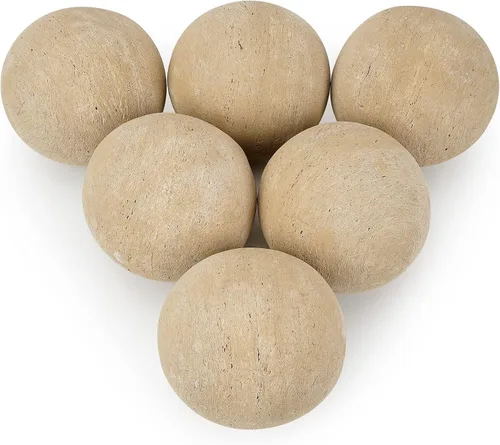 Vista 20 de Stanbroil Paquete de 12 bolas de cerámica, bolas mixtas de 4 tamaños para chimenea, accesorio moderno para chimenea interior o exterior, hogueras