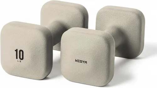 Vista 31 de WeGym Square Dumbbells for Home Gym, Hand Weights for Strength Training