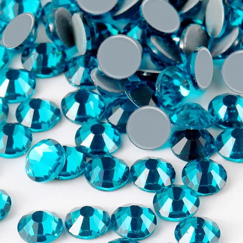 Vista 5 de Dowarm 1440 diamantes de imitación de cristal termofijos, cristales de fijación en caliente para ropa de manualidades, cristal de parte trasera