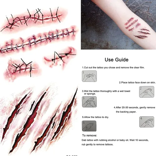 Vista 5 de 9 piezas de Halloween de dientes de vampiro colmillos góticos gargantillas pulseras accesorios de cosplay para mujer, Resina