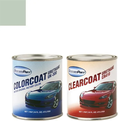 Vista 384 de Aerosol para pintura de retoque automotriz Dodge Stratus - Capa transparente metálica de acero plateado A4/DA4 - Paquete todo incluido
