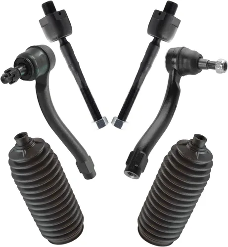 Vista 188 de TRQ Kit de dirección delantera con barra de acoplamiento de fuelle de piñón y cremallera compatible con Toyota Echo 2000-2005
