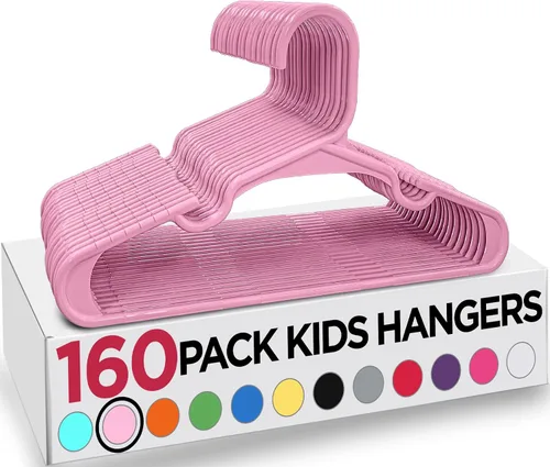 Vista 11 de Utopia Home Paquete de 20 Perchas para Niños - Perchas de Plástico para Bebé de 11.5 Pulgadas para Armario - Perchas para Niños para Ropa y Percha