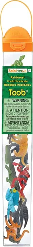 Vista 4 de Tubo de figuras TOOB® de la selva lluviosa, de la marca Safari Ltd.