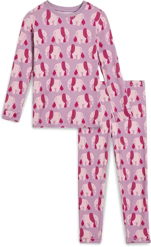 Vista 26 de KicKee Pants Conjunto de pijama de manga larga con estampado de piezas 90's Plaid