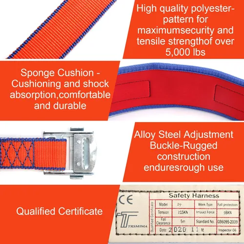 Vista 3 de Trsmima Safety Belt with Adjustable Lanyard and Updated Waist Pad