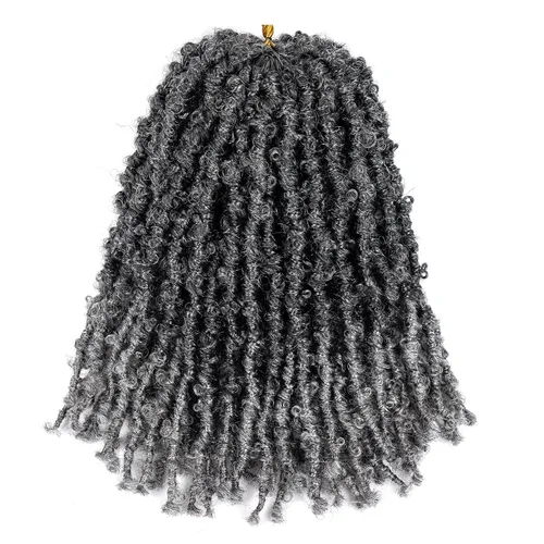 Vista 44 de Superlight Butterfly Locs - Cabello de ganchillo de 12 pulgadas, 6 paquetes