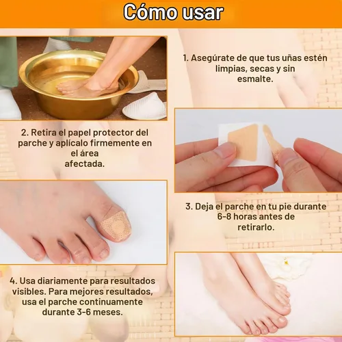 Vista 5 de 100 parches de uñas, tiras de aspecto de uñas de 8 horas durante la noche, extra adhesivas, calcomanías de lactancia diaria
