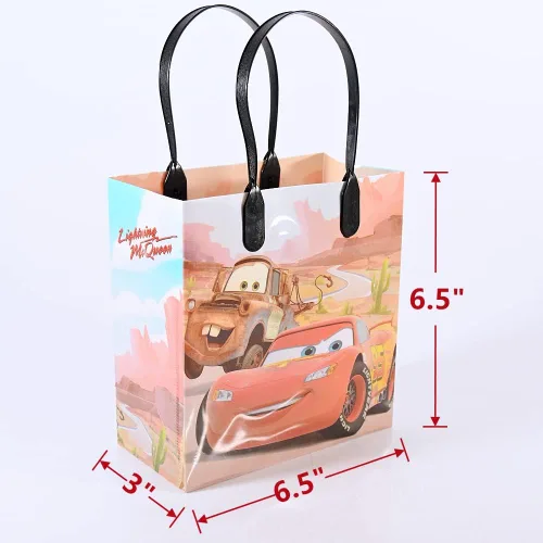 Vista 2 de 12 Bolsas de regalo pequeñas Disney Car Mc Queen, obsequio, para fiestas