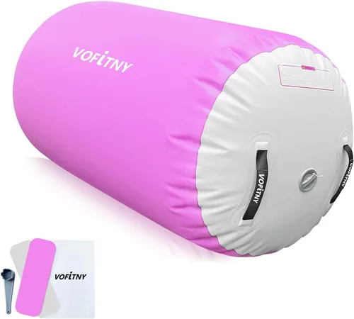 Vista 8 de VOFiTNY Gimnasia Equipo de Tumbling Barril de aire Inflable Octágono Vaso Rodillo Back Bend Trainer Animadoras Sin Bomba