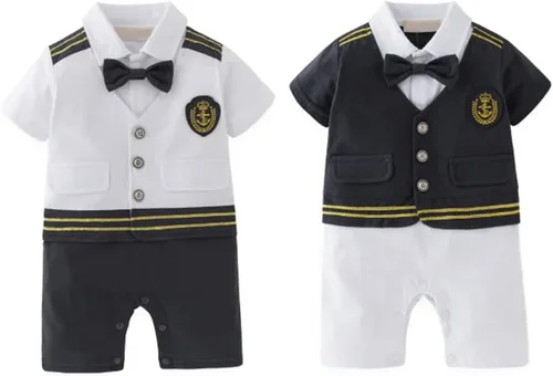 Vista 4 de stylesilove Mameluco de algodón de manga corta para bebés y niños pequeños, chaleco todo en uno para Halloween