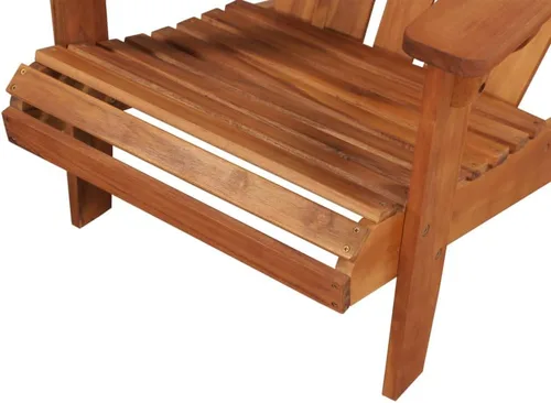 Vista 3 de Patio Adirondack Chair Solid Acacia Wood Outdoor Furniture Comfortable Foldable Chair Stackable for Balcony & Exterior Use