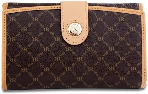 Vista 2 de Rioni Cartera con botón multipliegue marrón Signature St-w003, Marrón