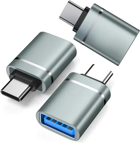 Vista 2 de Adaptador USB C a USB, paquete de 3 adaptadores USB C macho a USB 3.0 hembra Compatibilidad para iMac 2021 para iPad Pro 2021 para MacBook Pro 2020