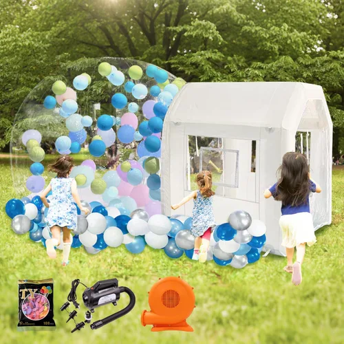 Vista 12 de Domo inflable de burbujas de 10 pies, tienda de campaña de burbujas Dorado