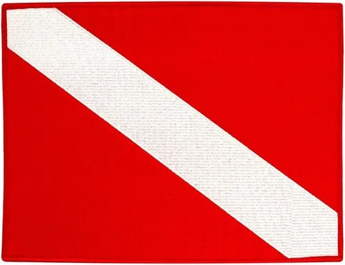 Vista 6 de Parche bordado de 100 inmersiones para buceo, emblema de bandera de buceo, recuerdo