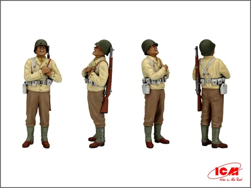 Vista 5 de ICM 35599 - Patrulla Militar de los Estados Unidos de la Segunda Guerra Mundial (G7107 con MG M1919A4) - Escala 1:35