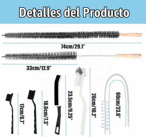Vista 7 de Cepillo de limpieza para lavadora, kit de limpiador de ventilación