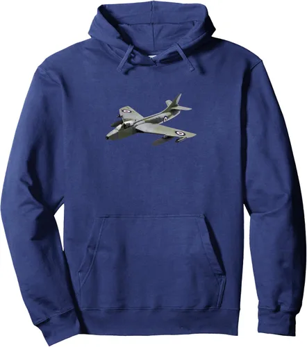 Vista 6 de RAF Hawker Hunter Jet Fighter Plane Sudadera con capucha