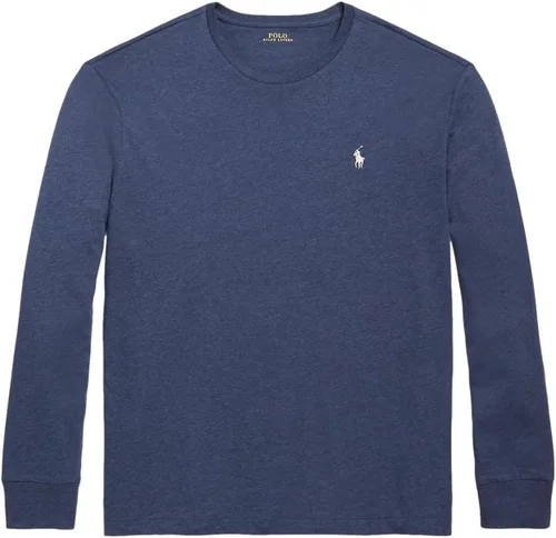 Vista 12 de POLO RALPH LAUREN Camiseta de manga larga de ajuste clásico suave al tacto para hombre (Soft Touch) Marina francesa