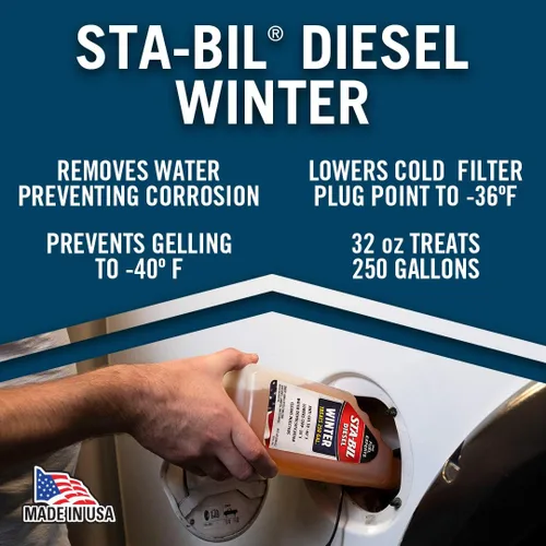 Vista 11 de STA-BIL Diesel Winter Anti-Gel - Evita la gelificación de combustible hasta -40 grados Fahrenheit - Limpia los inyectores - Trata 250 galones