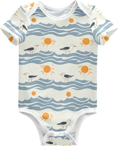 Vista 20 de vvfelixl Body para bebé niña Llama Alpaca Cactus Manga Corta Algodón Ropa de Bebé Para Niñas 0-24 Meses Negro Multi10