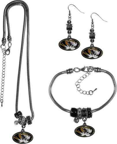 Vista 21 de Siskiyou Sports NCAA Euro Bead Jewelry - Juego de 3 piezas para mujer