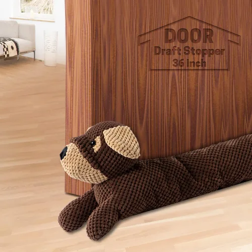Vista 11 de SWISSELITE Tapón de 36 pulgadas para debajo de la puerta, bloqueador de ruido decorativo para puerta, tapón de aire para animales con peso de 1.43