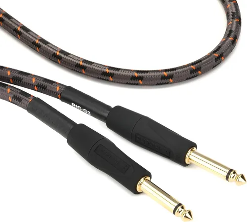 Vista 3 de Roland Gold Series Cable de instrumento, conector angulado/en ángulo de 1/4 pulgadas, 1 pie