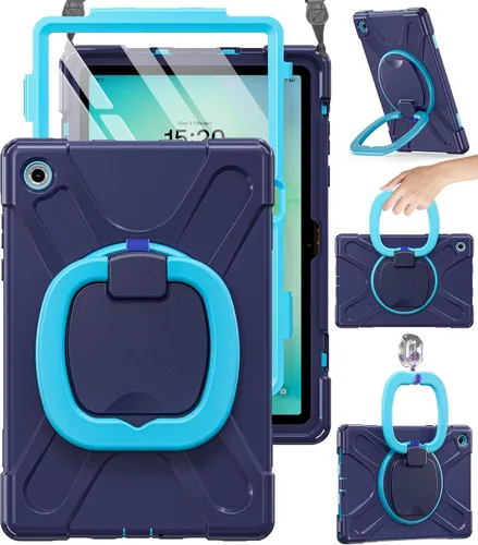 Vista 11 de BRAECN Case for Samsung Galaxy Tab A9+ Plus - 2023 Black Tablet A9+ Case Negro